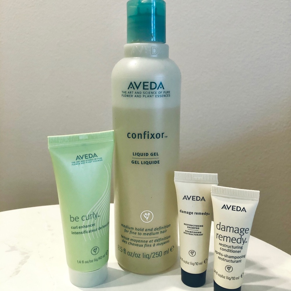 Aveda Hair Set - Confixer Gel, Be Curly, Samples